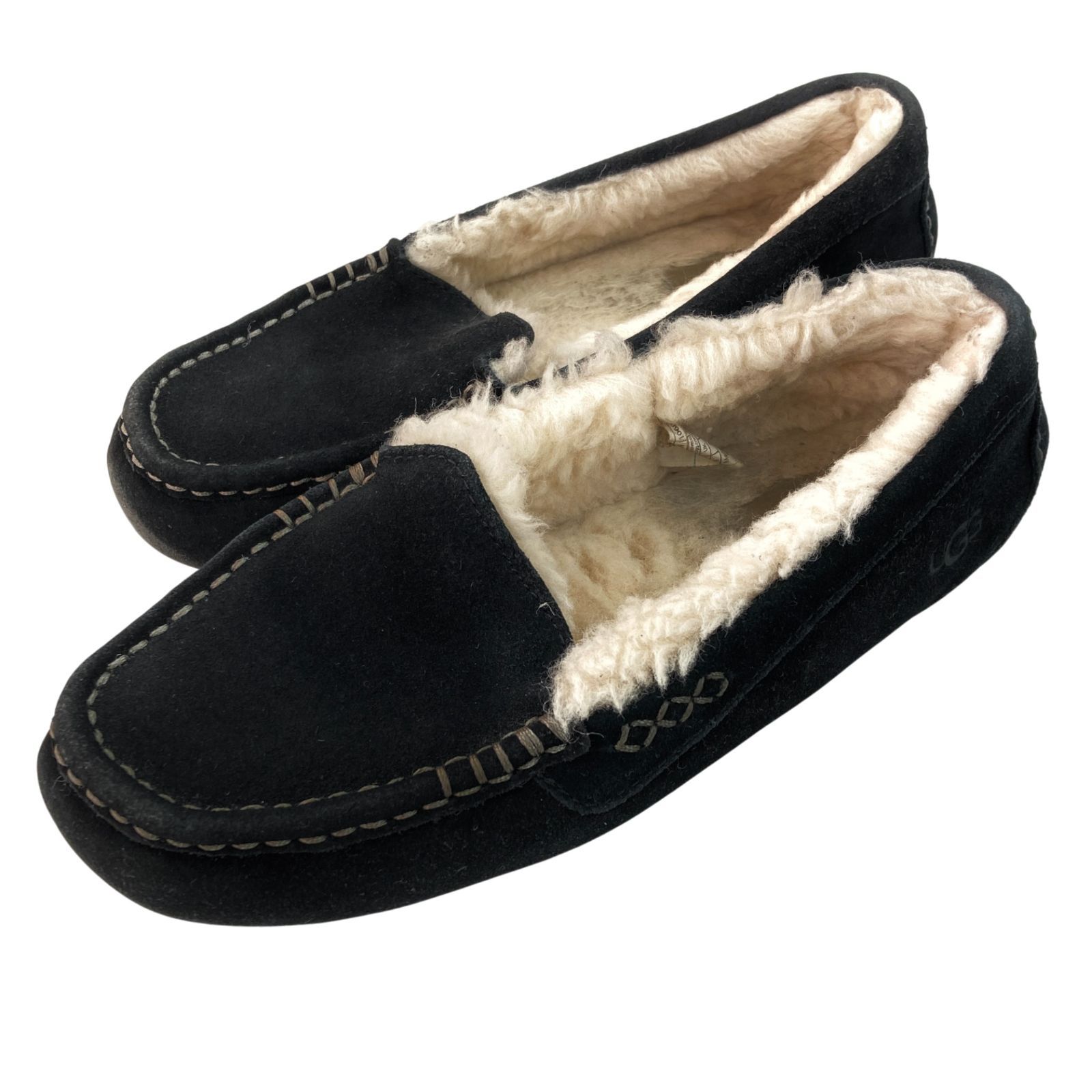 UGG アグ ブラック モカシンシューズ 25.0cm PSP22-18 - メルカリ