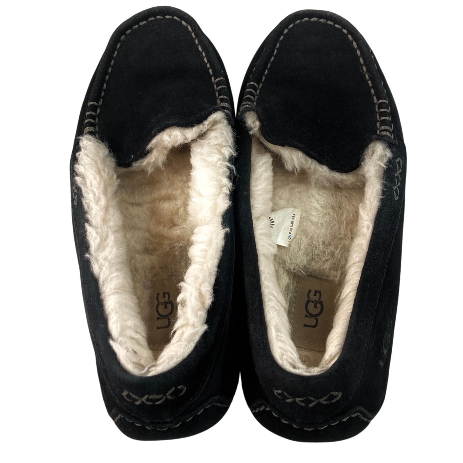 UGG ブラック モカシン　７　新品未使用 新品未使用】UGG ブラック モカシン ブラック 25cm UGG WOMEN FUNKARRA