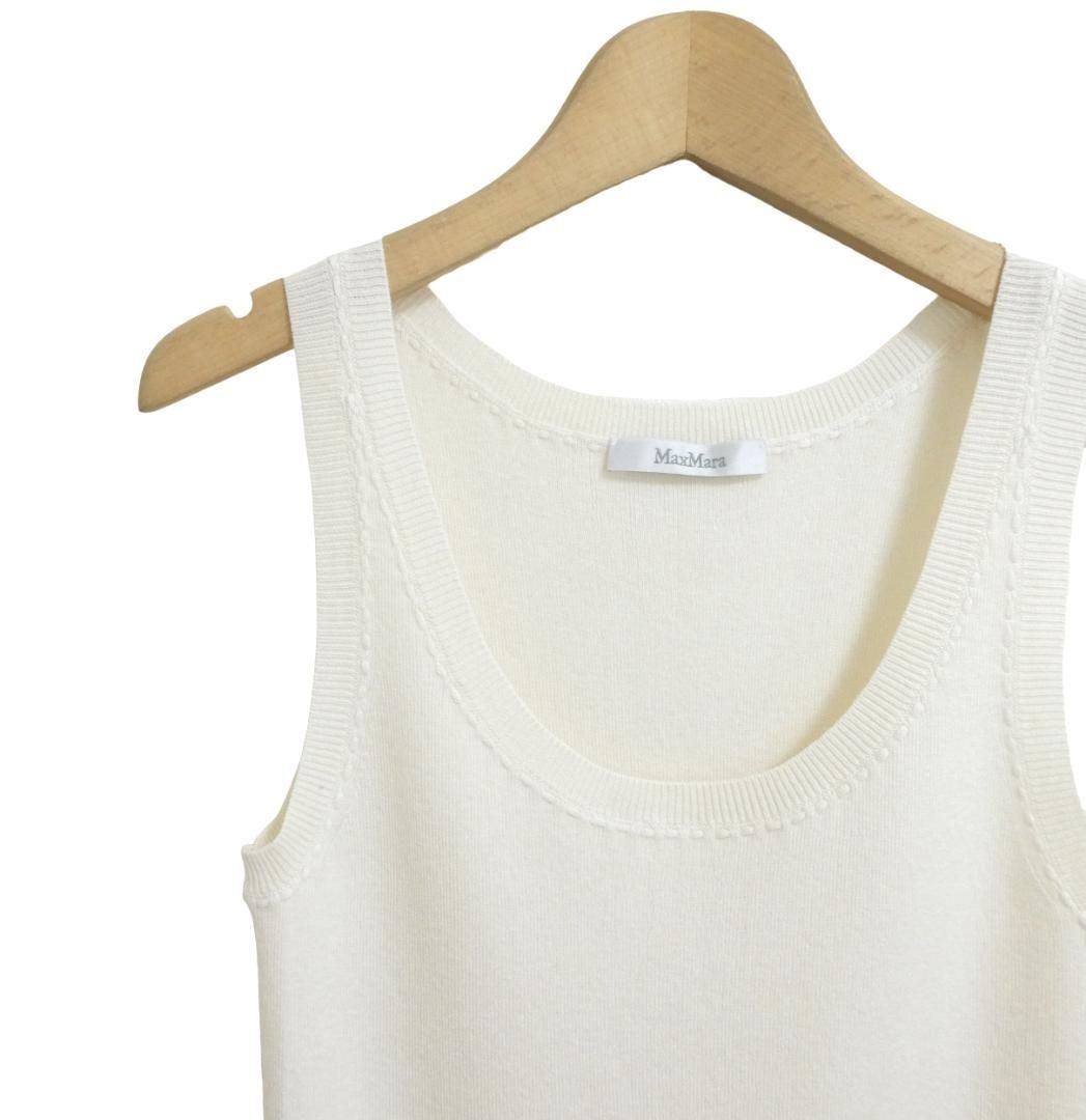 ✨なないろ✨　マックスマーラ　半袖ニット　ショート　イタリア製　白タグ ✨なないろ✨ マックスマーラ 半袖ニット ショート イタリア製 白タグ