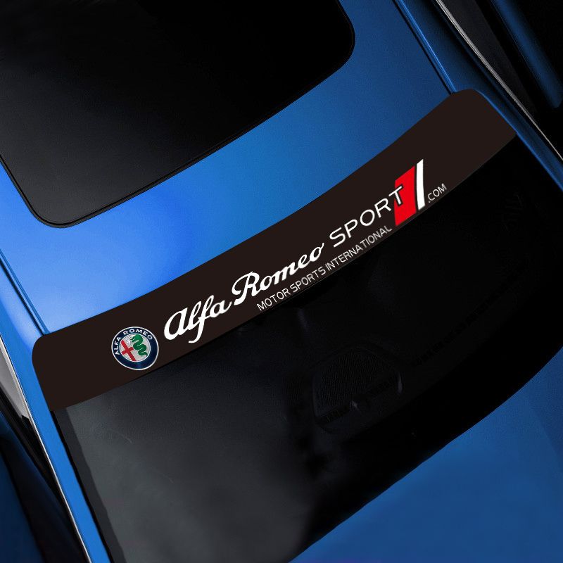 カーフロントガラスステッ防水装飾デカールステッアルファロメオ 156