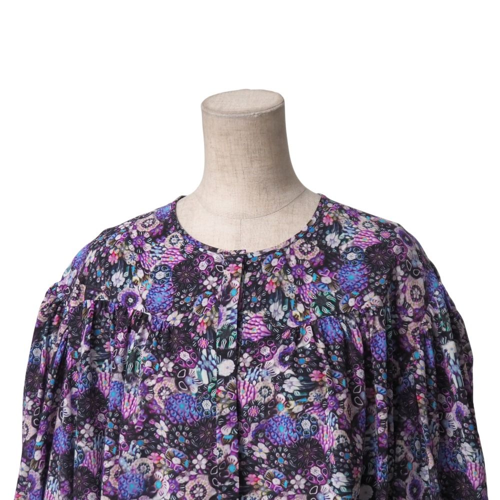 ■美品■ISABEL MARANT イザベルマラン ブラウス サイズ38 Brunille フローラル シャツ ノーカラー チュニック プルオーバー ブランド古着【中古】20251021/RA6405 □美品□ISABEL MARANT イザベルマラン ブラウス サイズ38 Brunille