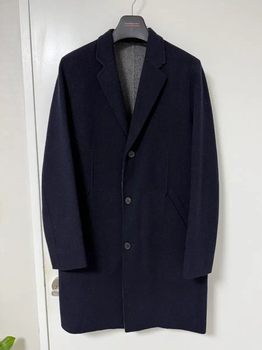 セオリー ドゥラングシー ディバイス ウール カシミア コート ネイビー L