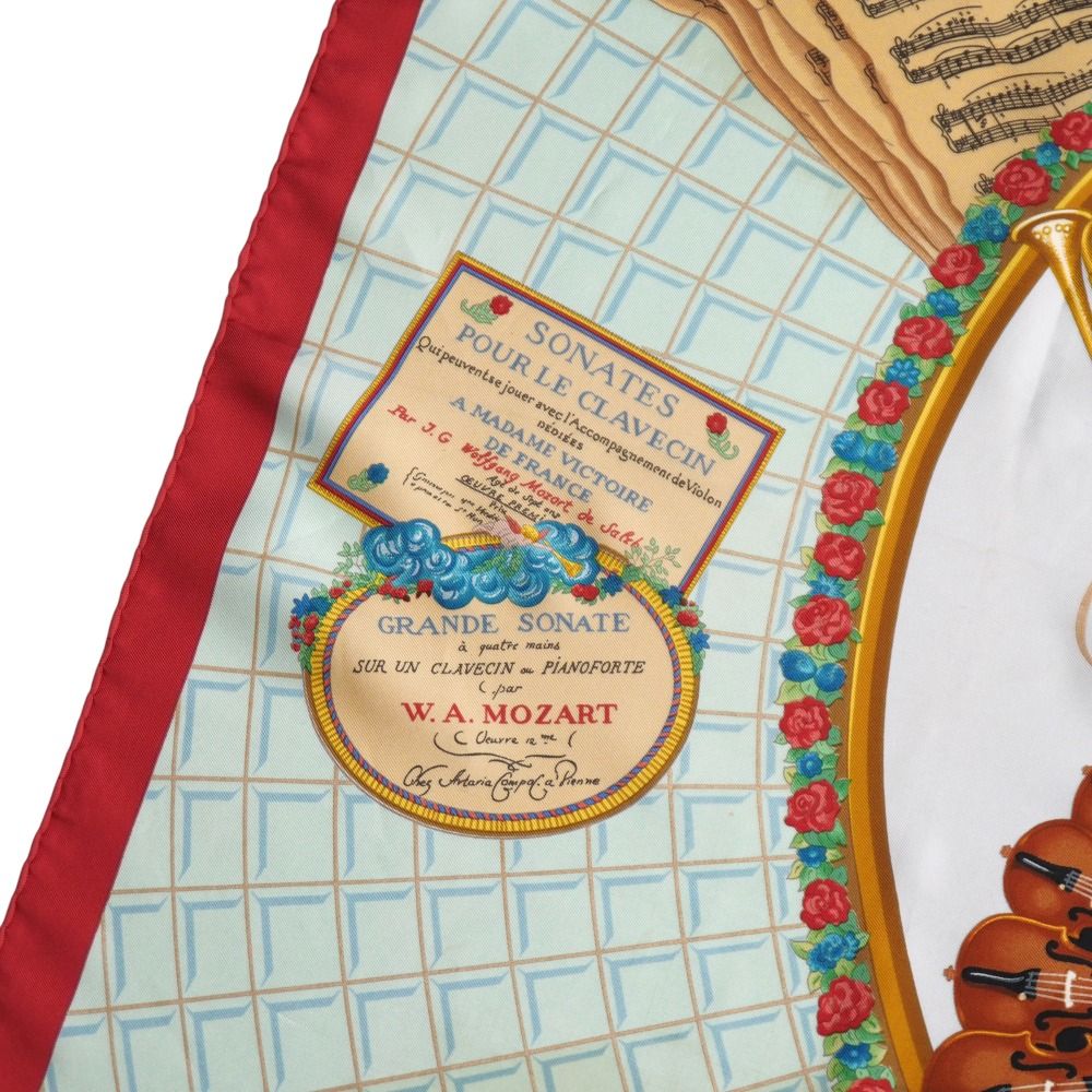 HERMES エルメス Wolfgang Amadeus Mozart モーツァルトへの賛歌 カレ