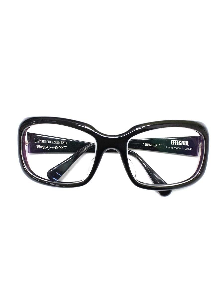 エフェクター BENDER ベンダー メガネ ブラック セルフレーム スクエア