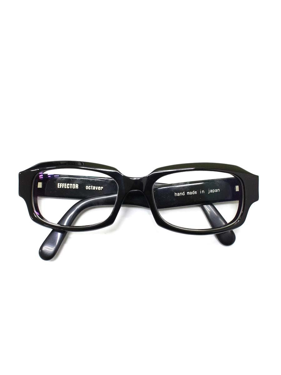 エフェクター octaver オクターバー メガネ ブラック セルフレーム スクエア