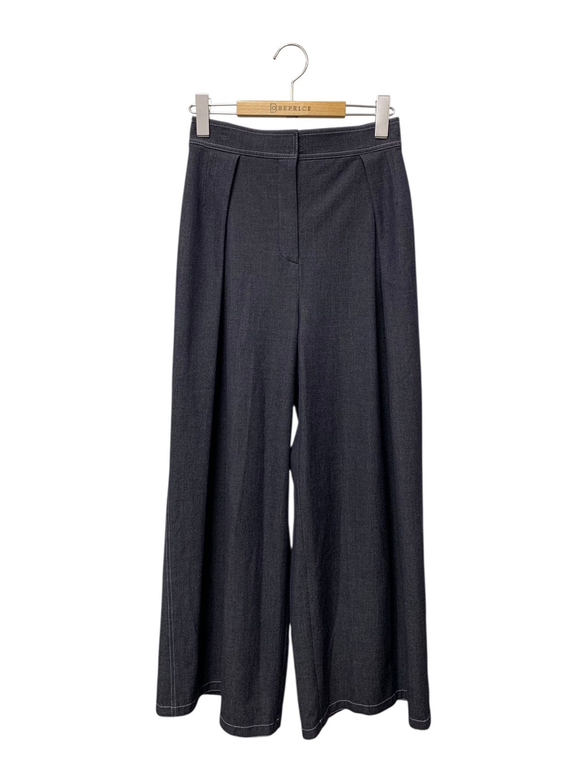 ルネ 6415180 デニムパンツ 36 ネイビー ストレッチ ワイド