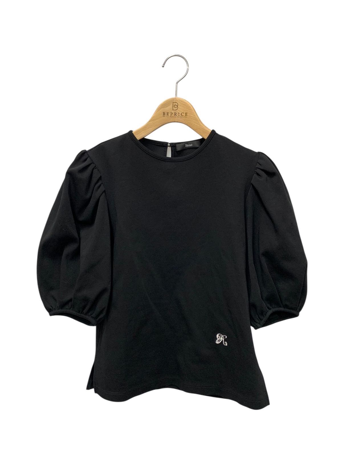 ルネ 5427010 カットソー 34 ブラック パフスリーブ