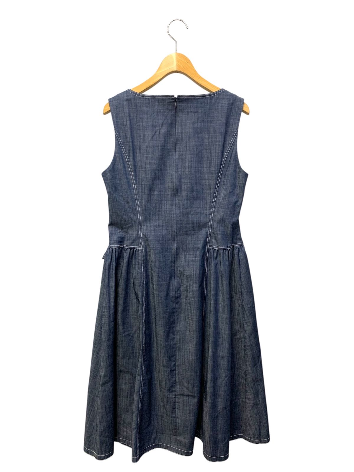 エムズグレイシー 211302 ワンピース 38 ネイビー ジャンパースカート デニム