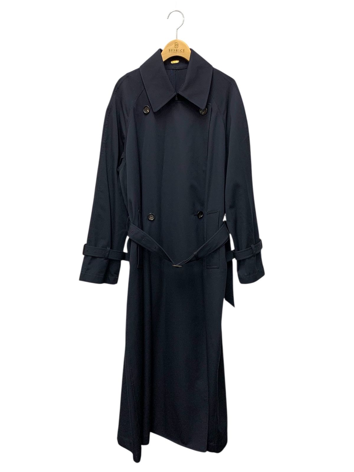 ミューズドゥドゥーズィエムクラス 24 020 520 4010 1 0 トレンチコート ネイビー ダブルブレスト
