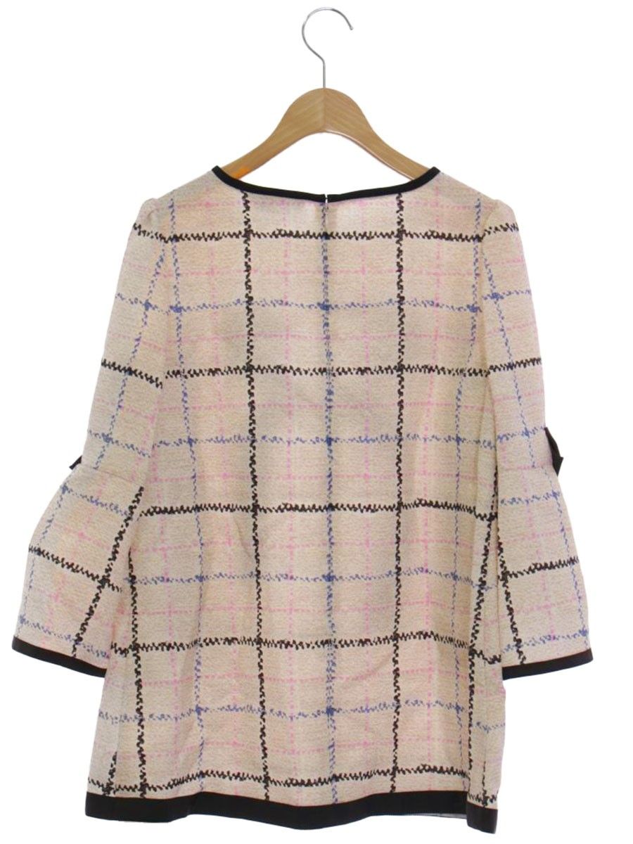 エムズグレイシー　ワンピース　チュニック　カメリア　リボン　プリント 最高ファッション - エムズグレイシー ワンピース チュニック カメリア