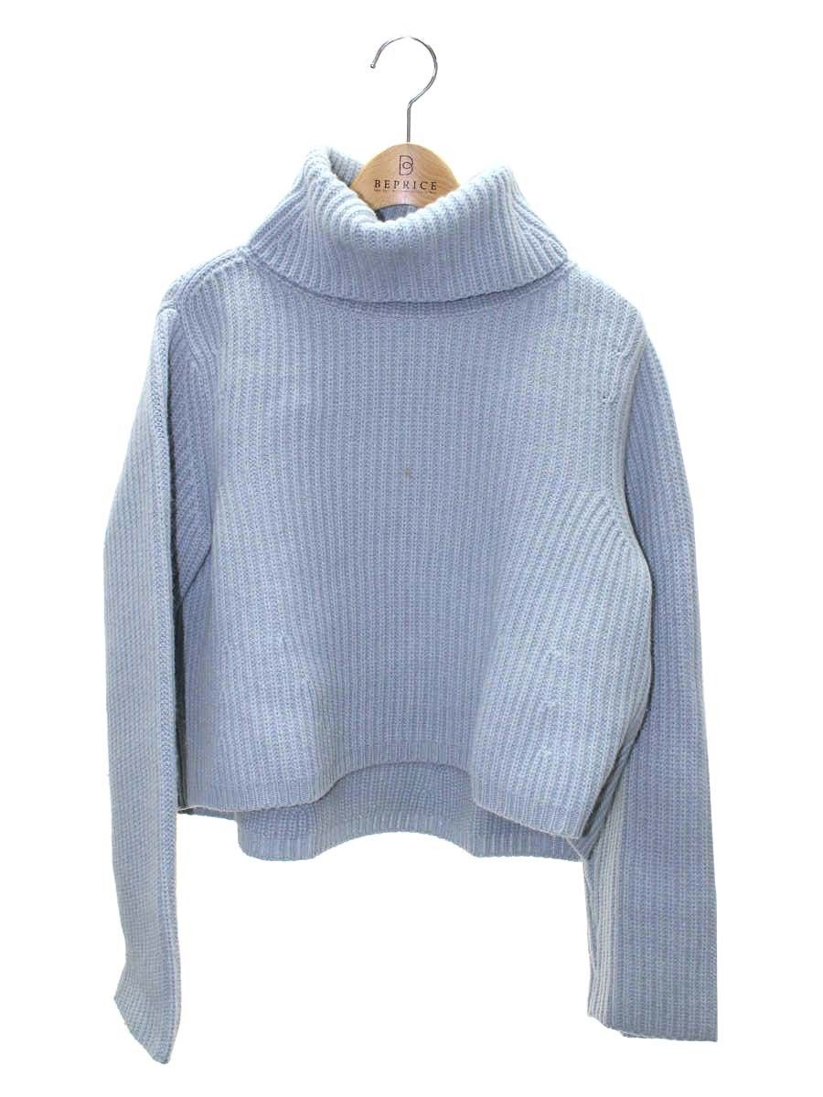 フォクシーブティック Ruffle Tail 40349 ニット セーター 40 ブルー カシミヤ混