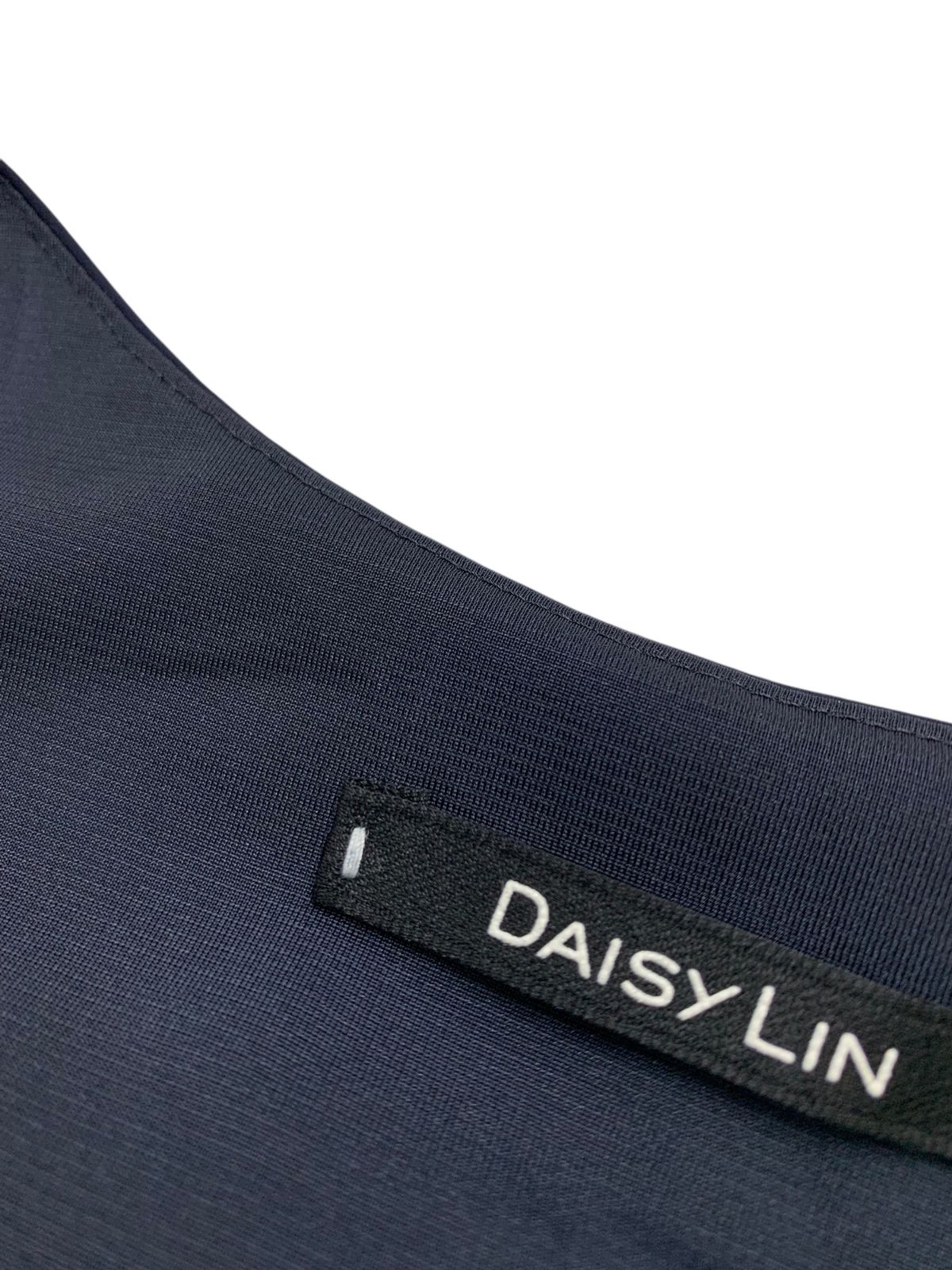  デイジーリン for フォクシー Wave Dress 06218 ワンピース 40 ネイビー フ ノースリーブ ひざ丈ワンピース