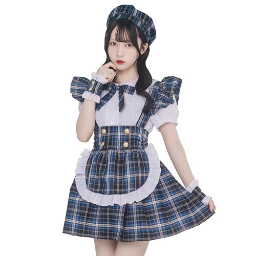 クリアストーン Clearstone リリカルパレット コスプレ アイドルチェックメイド レディース ネイビーpo 7194 a 992