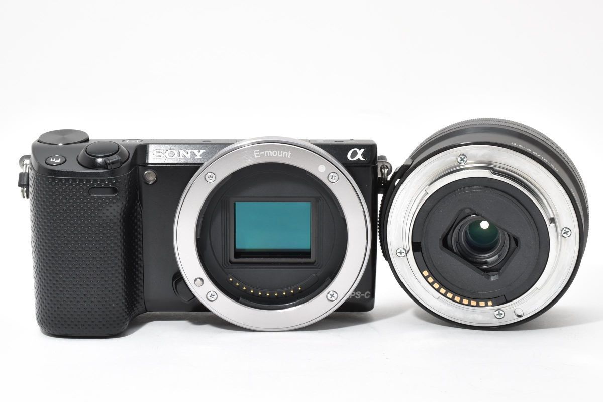 ショット数2555回 美品 SONY NEX-5T ブラック + E PZ 16-50mm F3.5-5.6