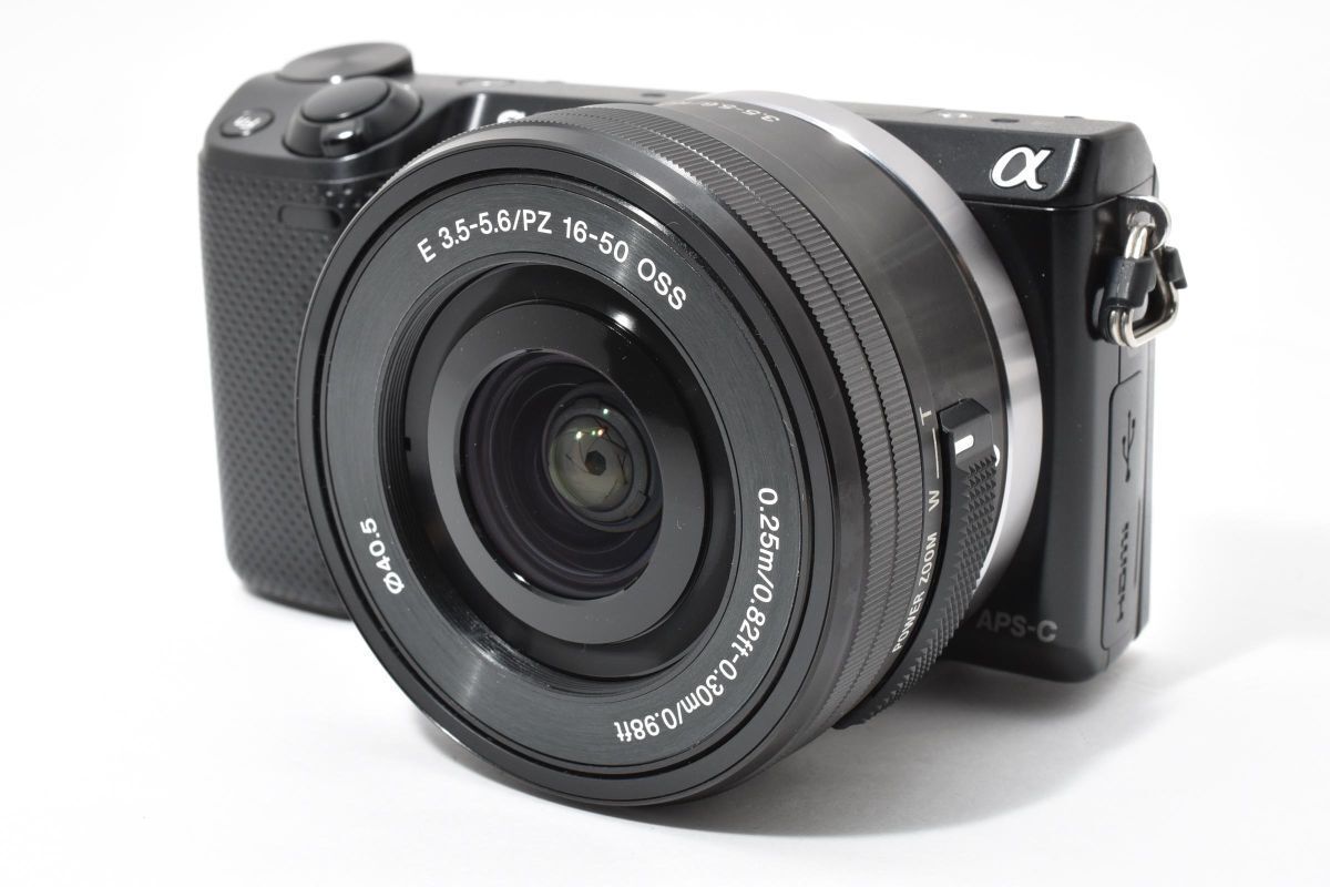 ショット数2555回 SONY NEX-5 T ブラック E PZ 16-50 mm F 3.5-5.6 OSS 元 AYM 4578 223