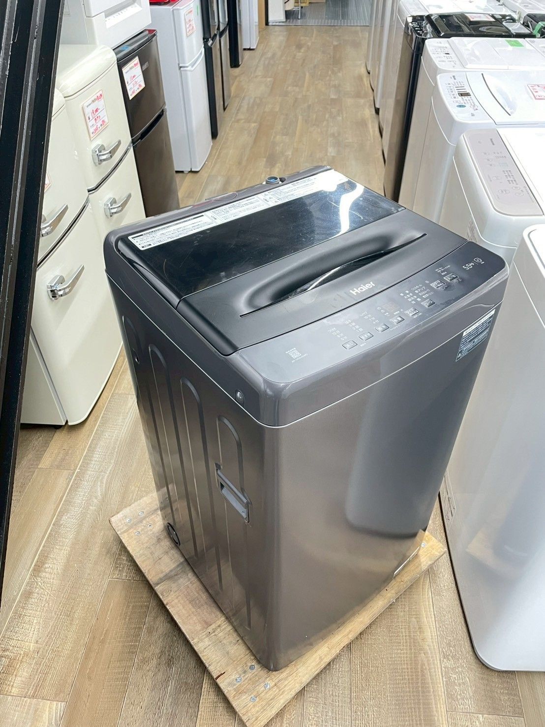 高年式 大阪 3か月保障付き 洗濯機 ハイアール 5.5 kg 2025年 JW-U 55 LK AK S-380