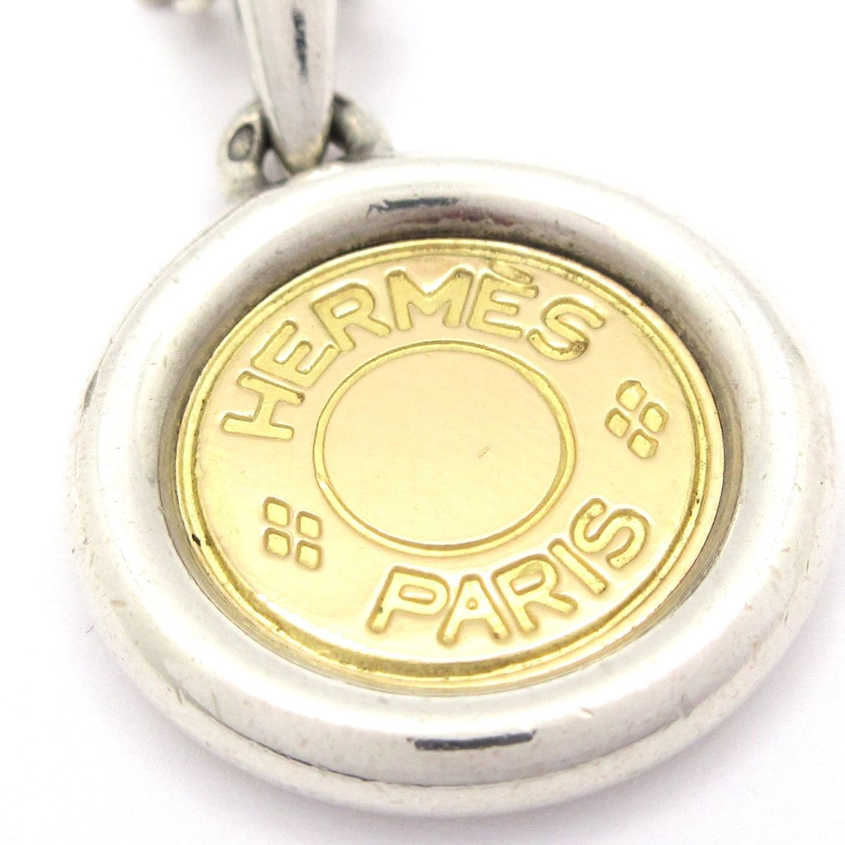  HERMES エルメス ネックレス セリエ シルバー×ゴールド 社外チェーン ネックレス アクセサリー