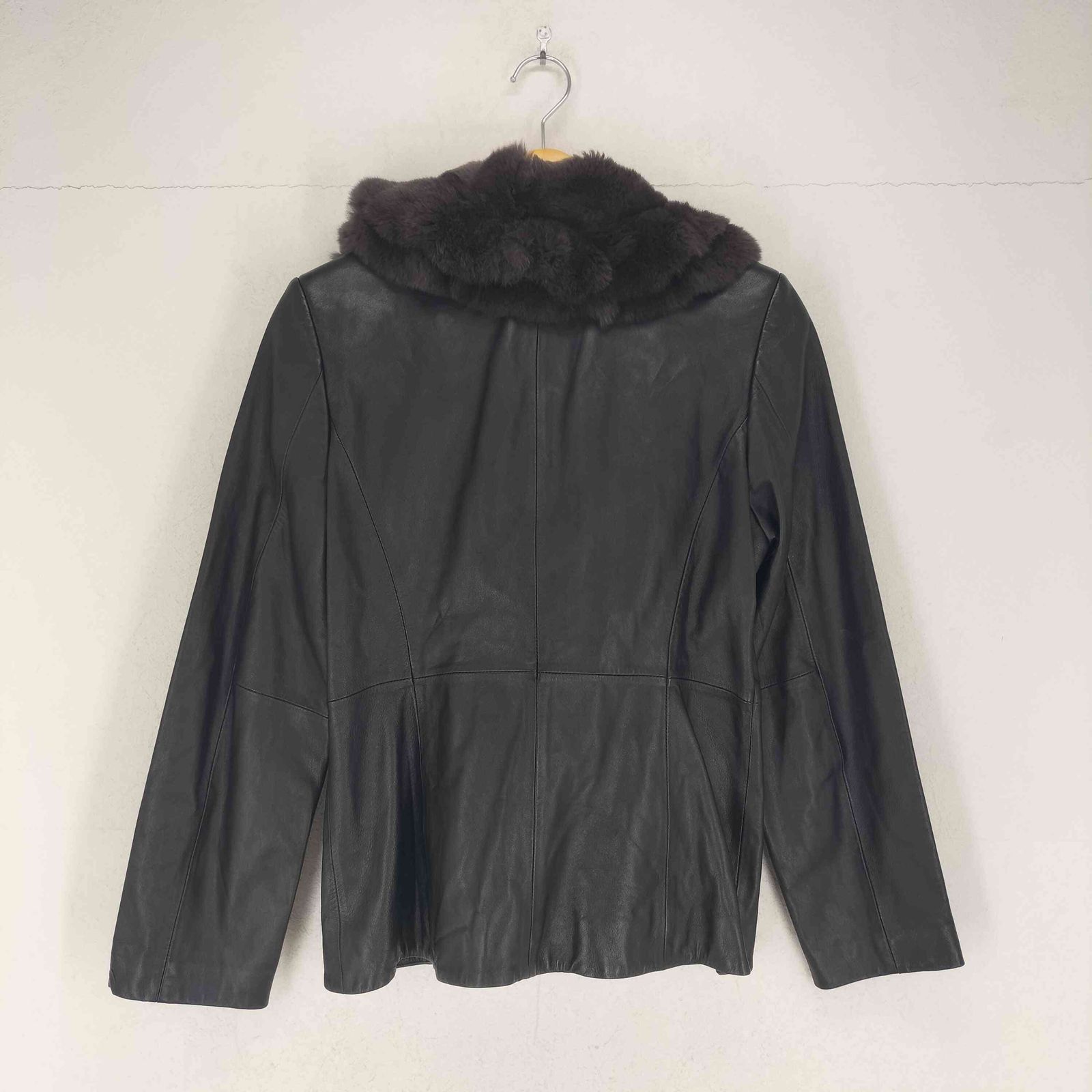 ユーズドフルギ USED古着 lamb leather blue fox フォックスファー