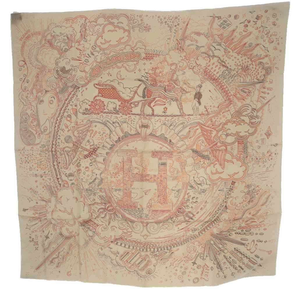 エルメス HERMES 25SS スカーフ カレ90 PLEASE HOLD THE LINE プリーズ