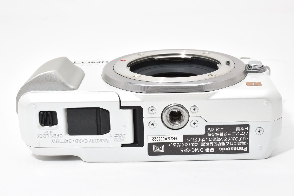 ショット数831回 美品 Panasonic LUMIX DMC-GF5 ホワイト AYM4692#23