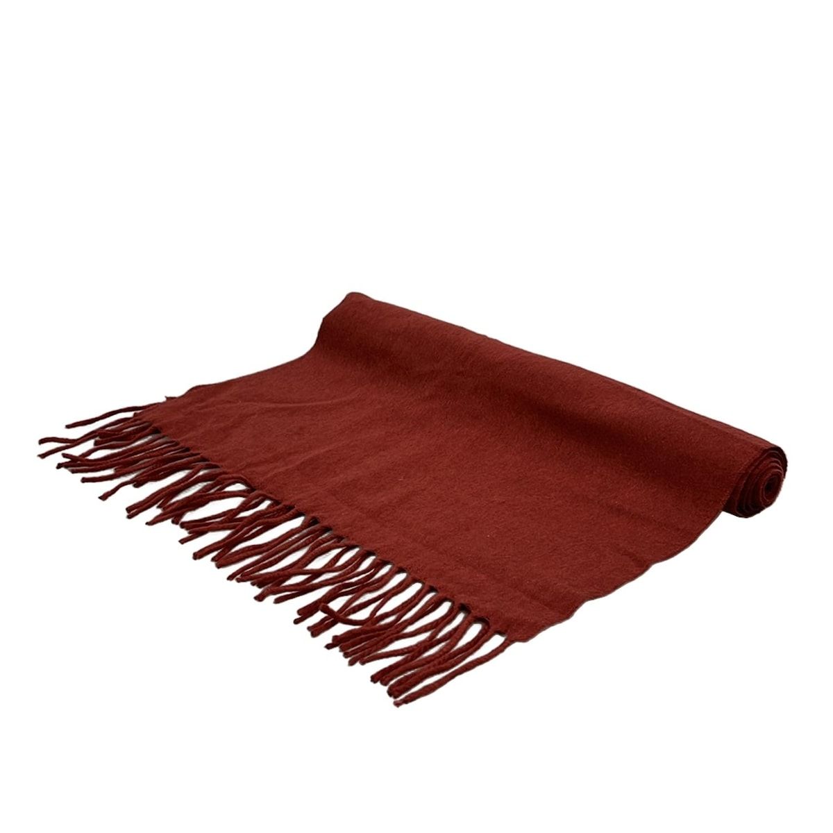 ひ184 超美品　エルメネジルドゼニア　マフラー　カシミヤ100% 赤　レッド ひ184 超美品 エルメネジルドゼニア マフラー カシミヤ100% 赤 レッド