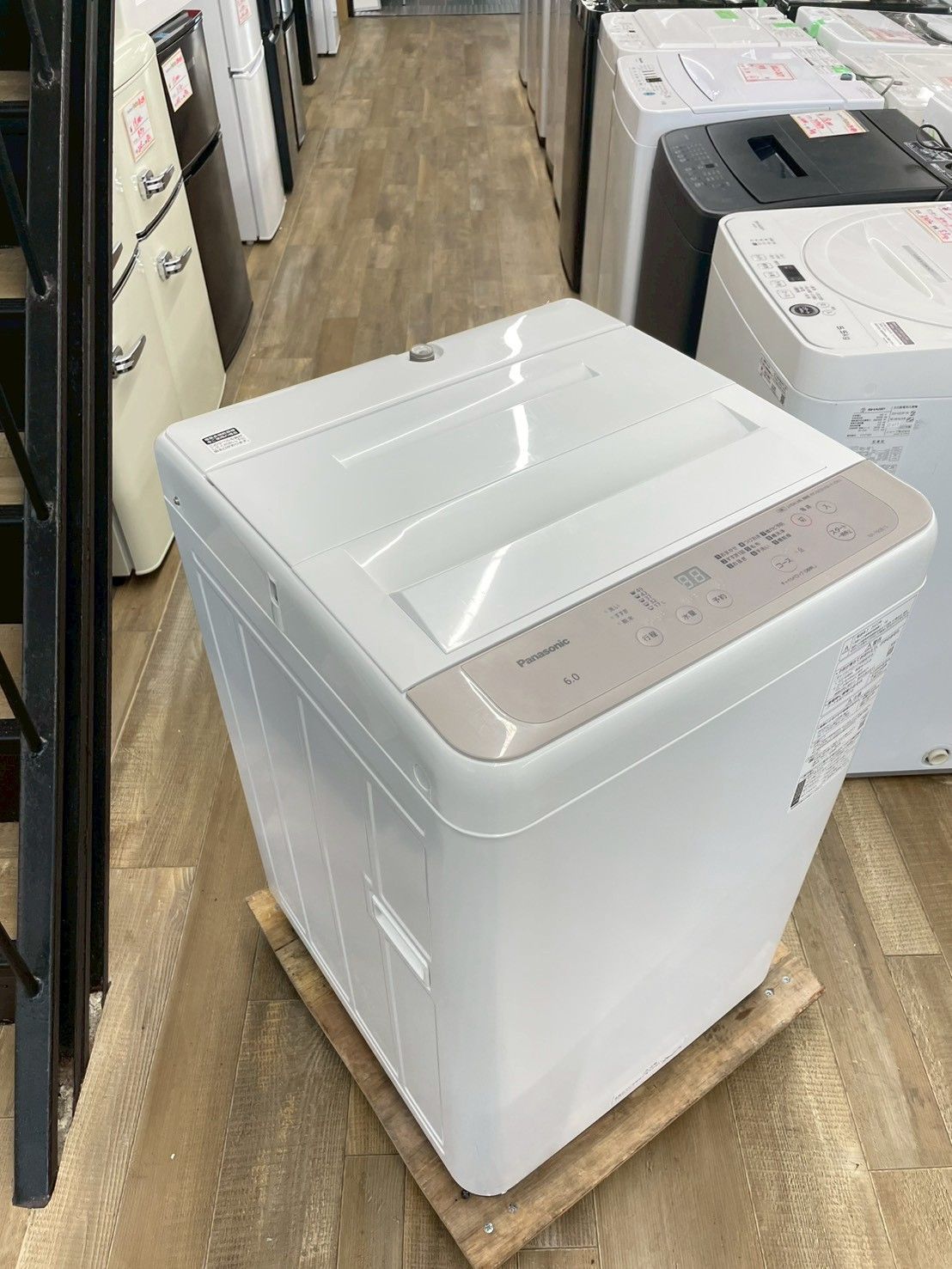 大阪 3か月保障付き 洗濯機 パナソニック 6 kg 2025年 NA-F 60 B 15 S-408