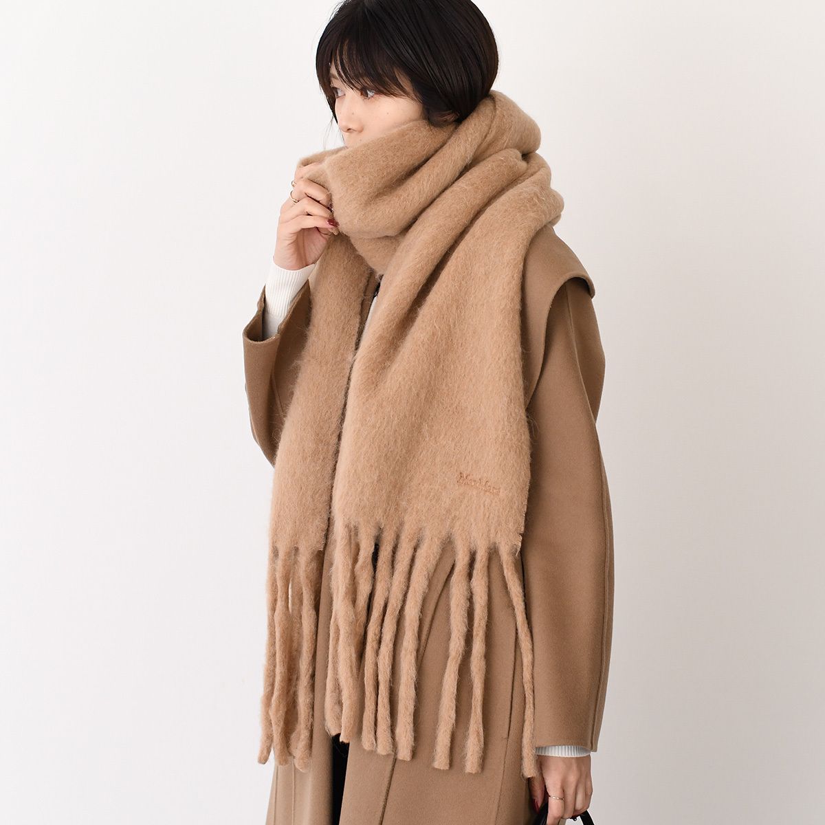 Max Mara マックスマーラ マフラー OSSO オッソ アルパカ ブレンド 