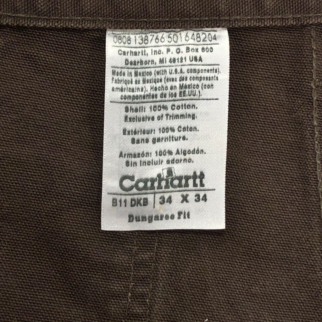  Carhartt カーハート ダック ペインターパンツ ブラウン メンズ W 34 L 古着 V 9732 その他 メンズ