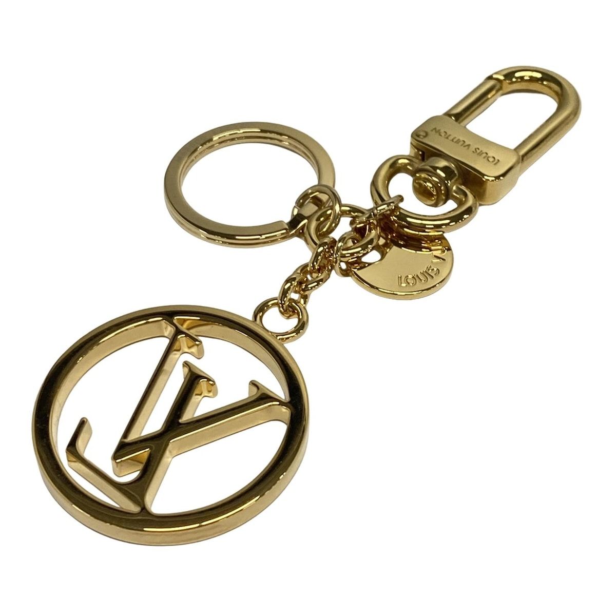 ルイヴィトン　LVサークル　ゴールド　チャーム　キーホルダー ルイヴィトンLVサークルゴールドチャームキーホルダー