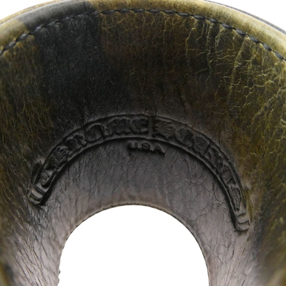  CHROME HEARTS クロムハーツ 原本無 DOUBLE RR CAMO ダブル ロックンロール レザー ガンスリンガー ブレスレット カモフラ カーキ系 ブラック系 1 ブレスレット アクセサリー