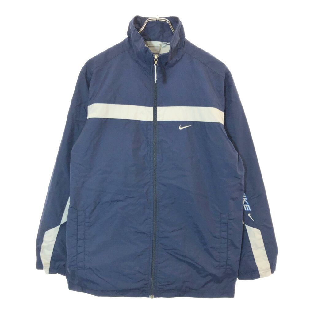 00年代 NIKE ナイキ ナイロンジャケット スポーツ ネイビー(メンズ S