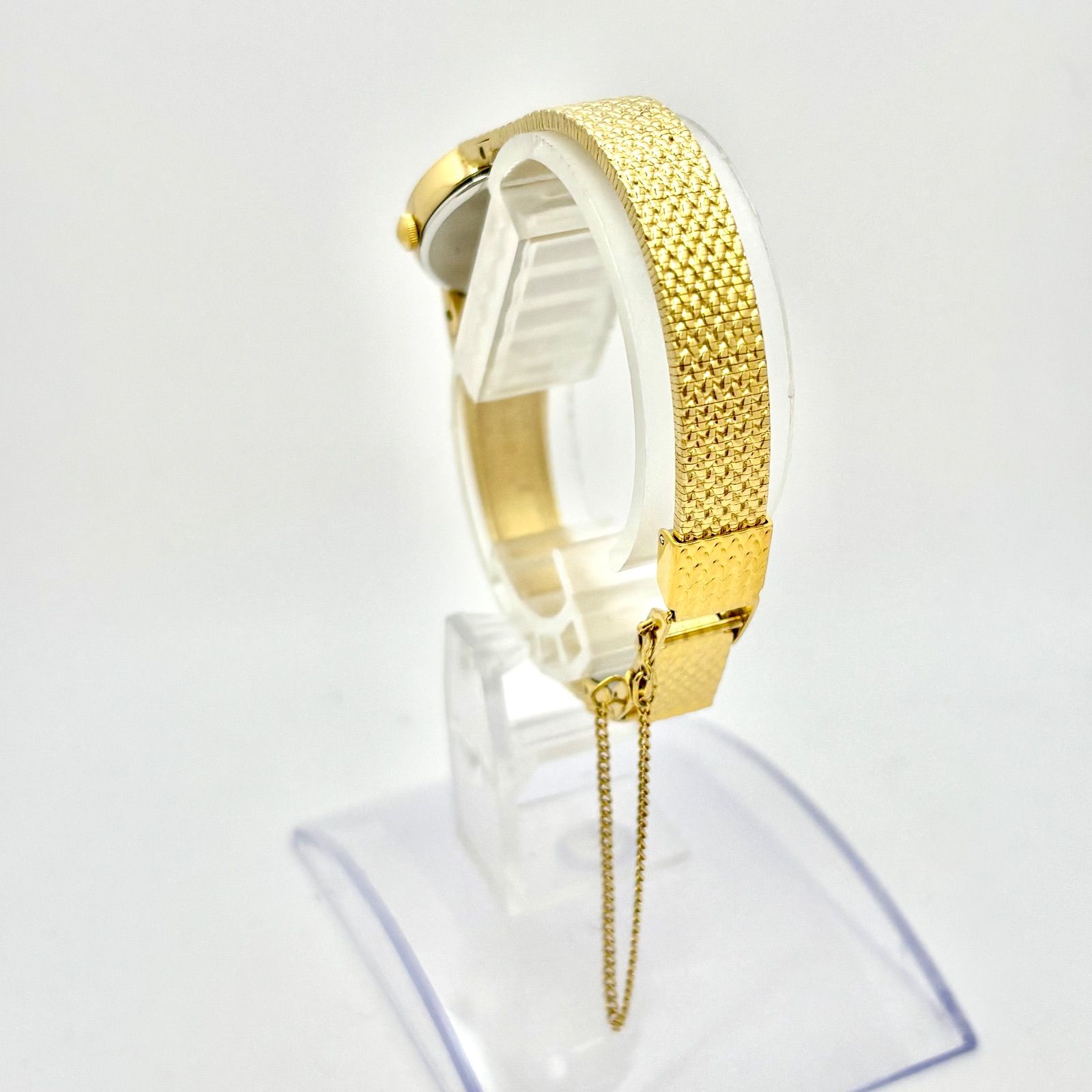 新品電池】SEIKO セイコー 1Pダイヤ レディース 腕時計 ゴールド 1220