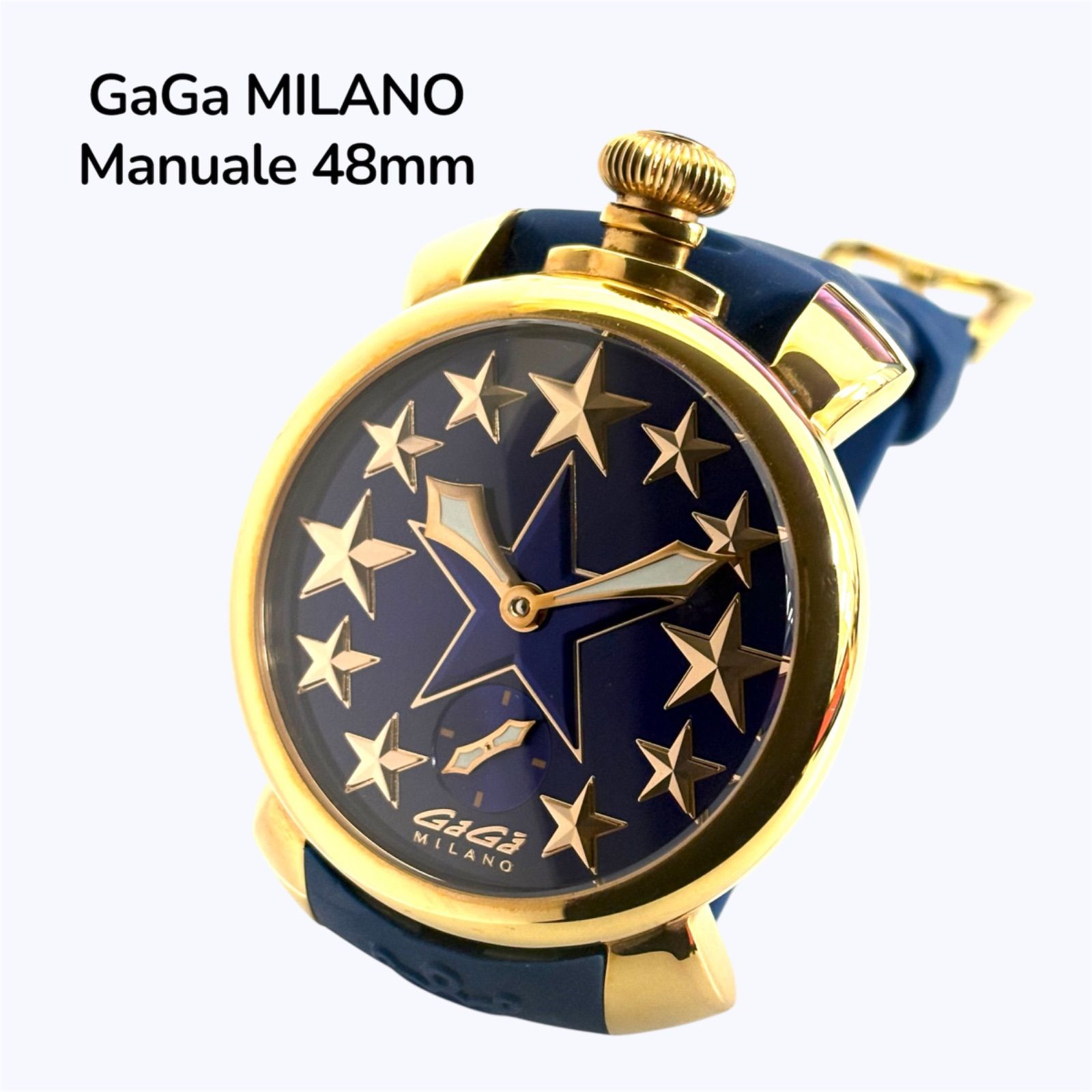 中古 GaGa MILANO ガガミラノ 5011.STARS.02 マヌアーレ48mm 希少 