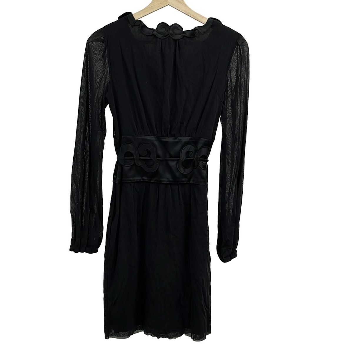 TAM ヴィヴィアンタム ワンピース サイズ1 S レディース - 黒 クルーネック|長袖|ひざ丈