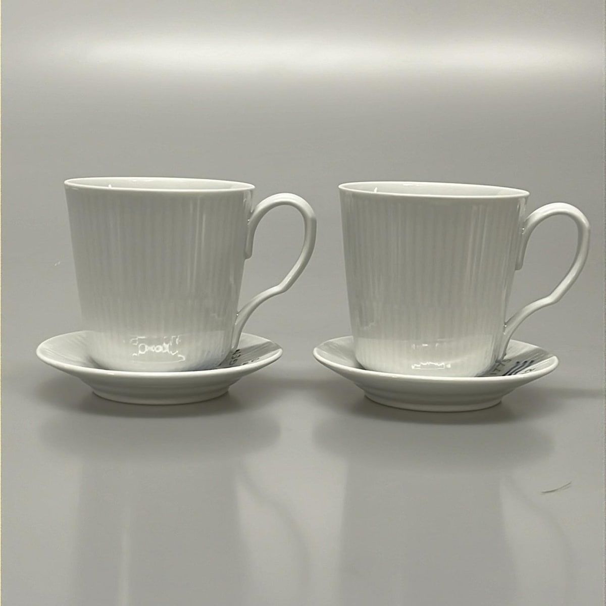 ROYAL ロイヤルコペンハーゲン 食器 - 白×グリーン×ネイビー カップ-ソーサー×2点|ボウル×2点|プレート×2点