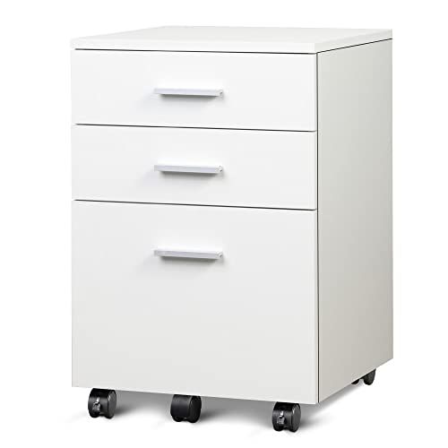 DEVAISE デスクワゴン サイドワゴン キャビネット オフィスワゴン 袖机