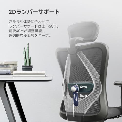 SIHOO M18 オフィスチェア デスクチェア 人間工学 ハイバック パソコン