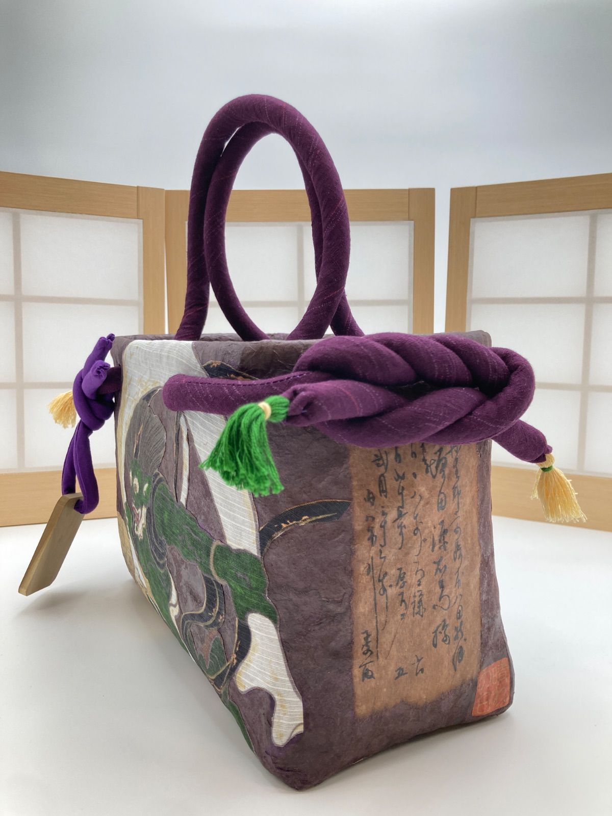 ジャパニーズアートバッグ（一閑張りバッグ No33） - メルカリ