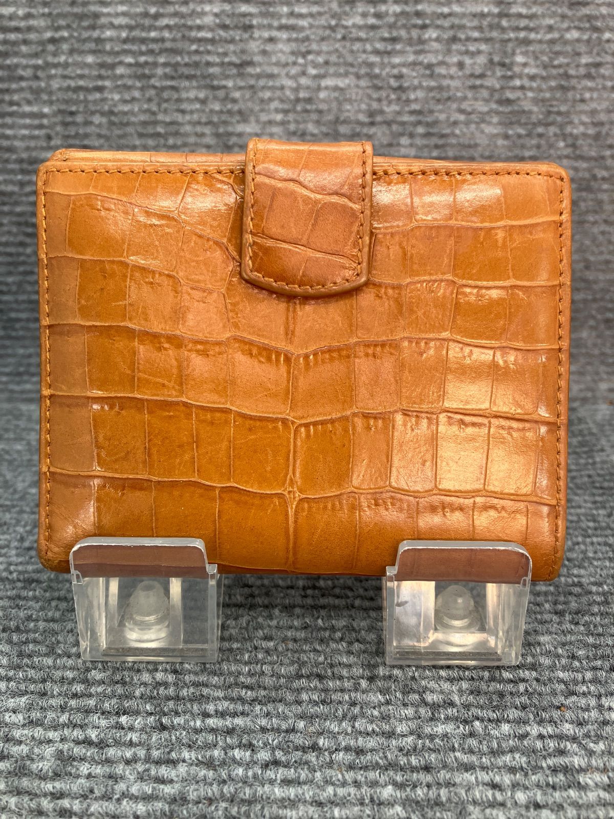 Ferragamo フェラガモ 三つ折り財布 ヴァラリボン クロコ型押し 5525