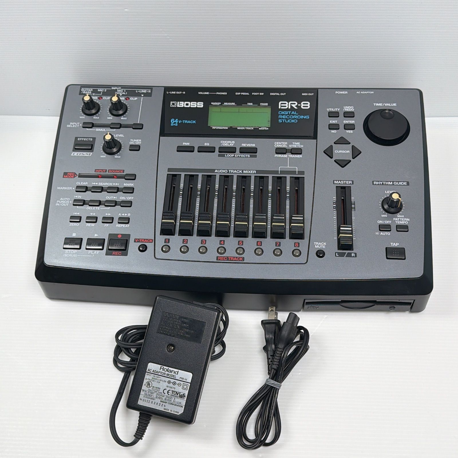 美品 BOSS BR-8 マルチトラックレコーダー 動作確認済み Roland 純正AC