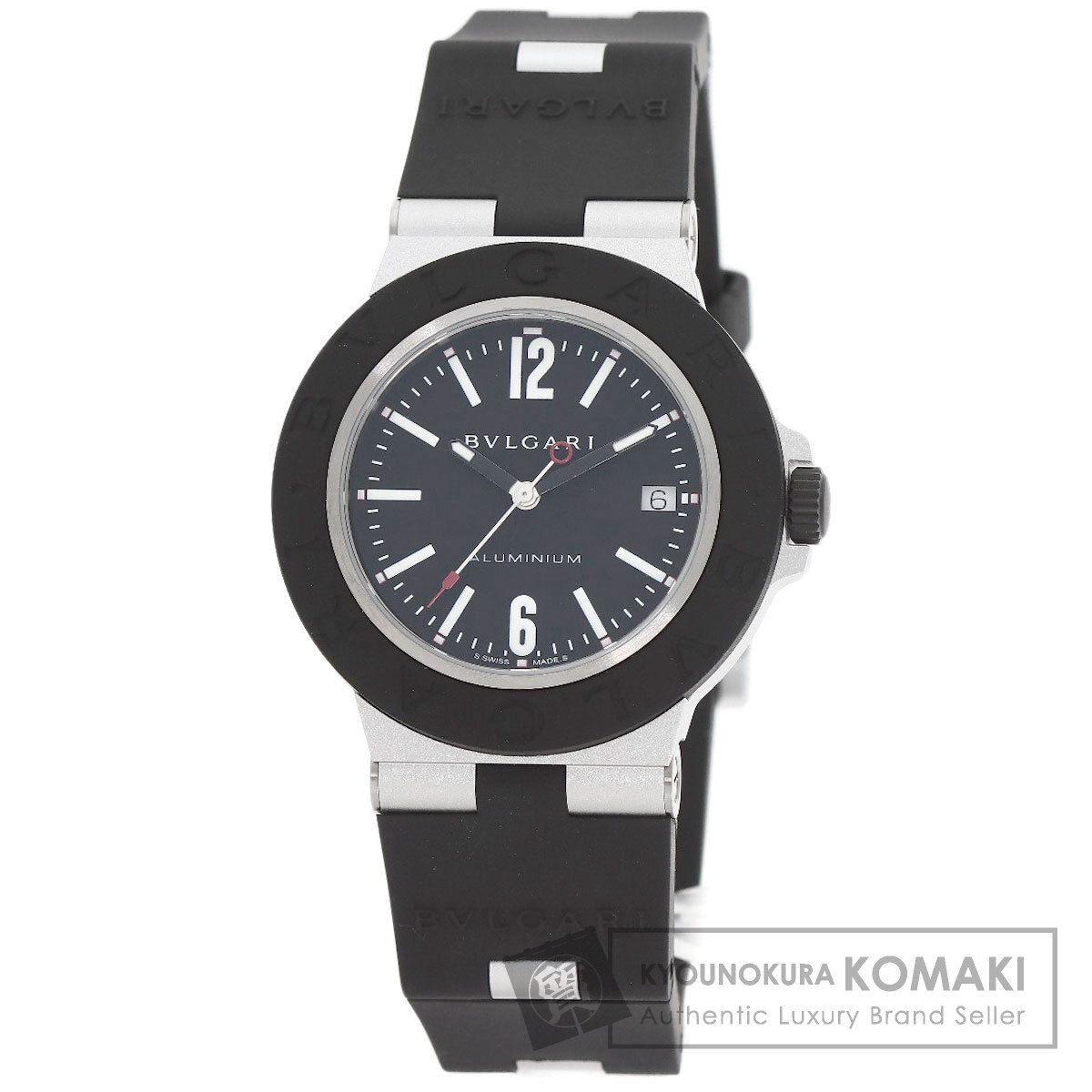 BVLGARI ブルガリ BB 40 AT アルミニウム mm 腕時計 ラバー メンズ