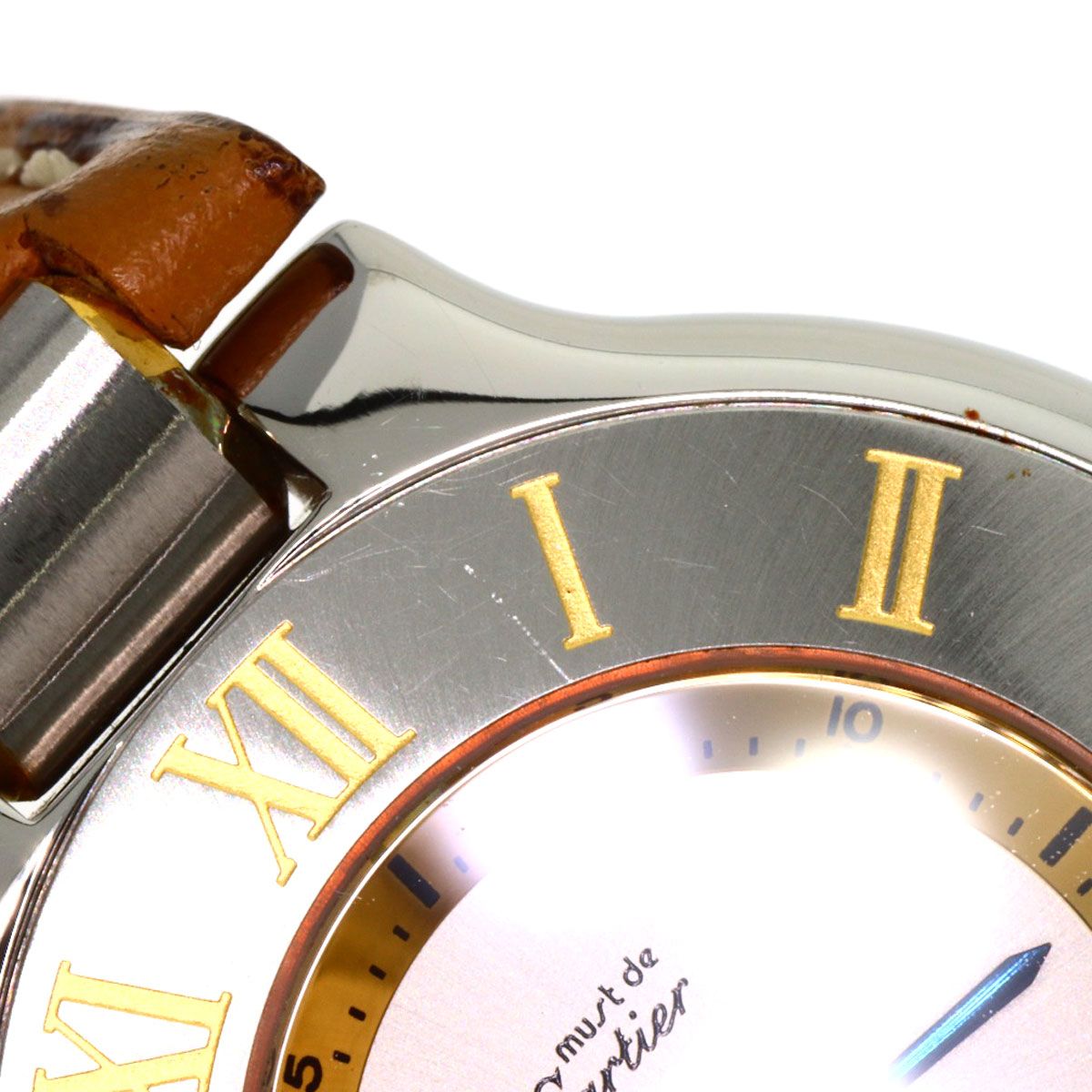  CARTIER カルティエ マスト21 腕時計 SS 革 レディース その他 時計