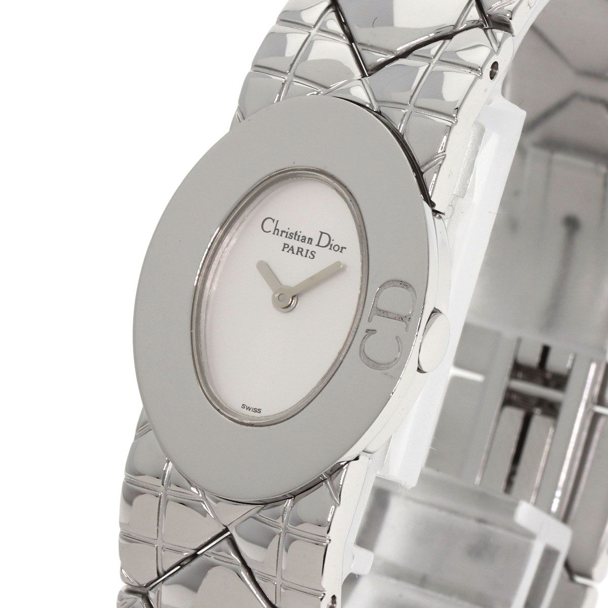 レディーディオール D90-100 ステンレススチール レディース Dior Christian Dior クリスチャンディオール 腕時計 ステンレススチール