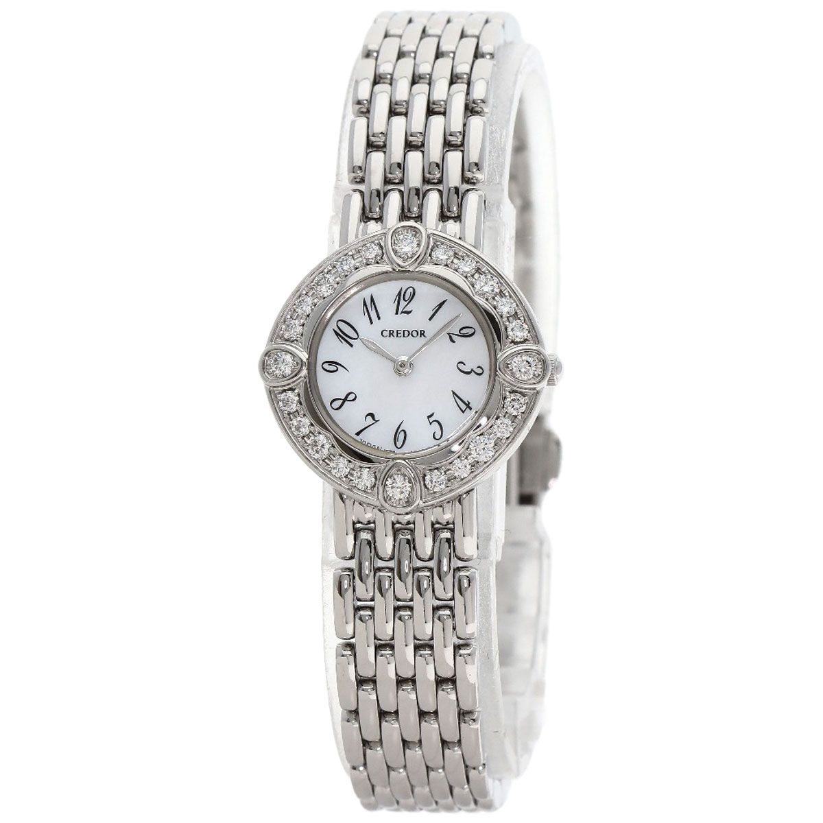 SEIKO セイコー GSTE 849 1 E 70-0 CY 0 クレドール ベゼルダイヤモンド 腕時計 SS ダイヤモンド レディース