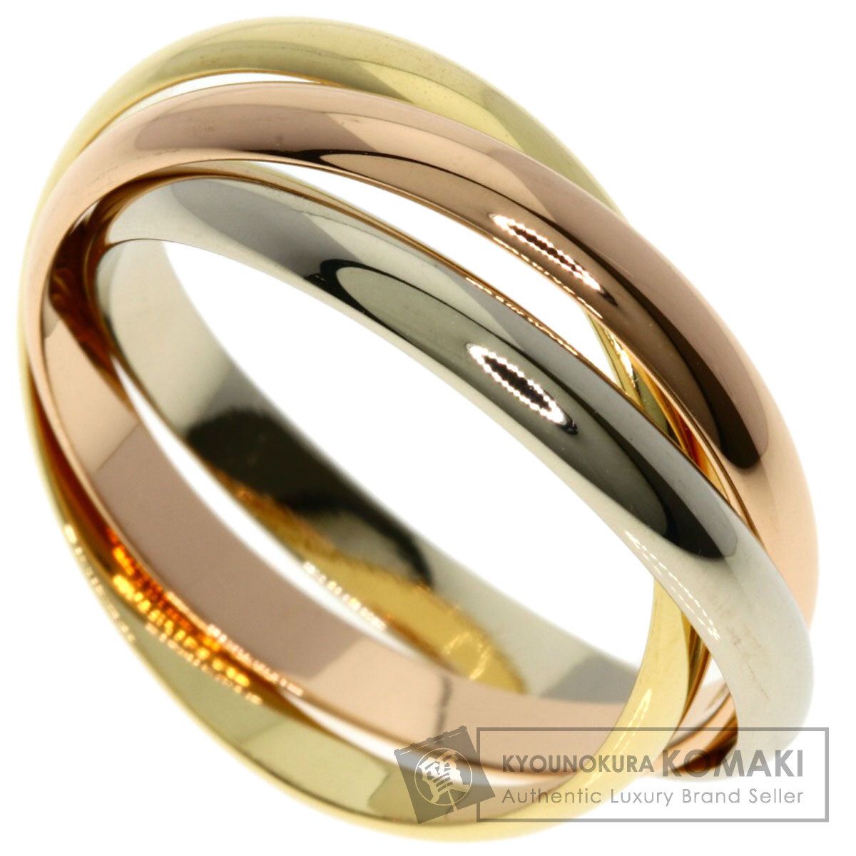 CARTIER カルティエ トリニティ SM 53 リング 指輪 K 18 YG WG PG レディース