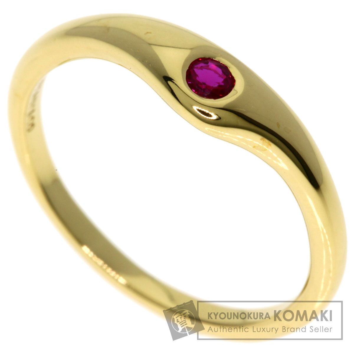 TIFFANY-Co. ティファニー ルビー リング 指輪 K 18 YG レディース