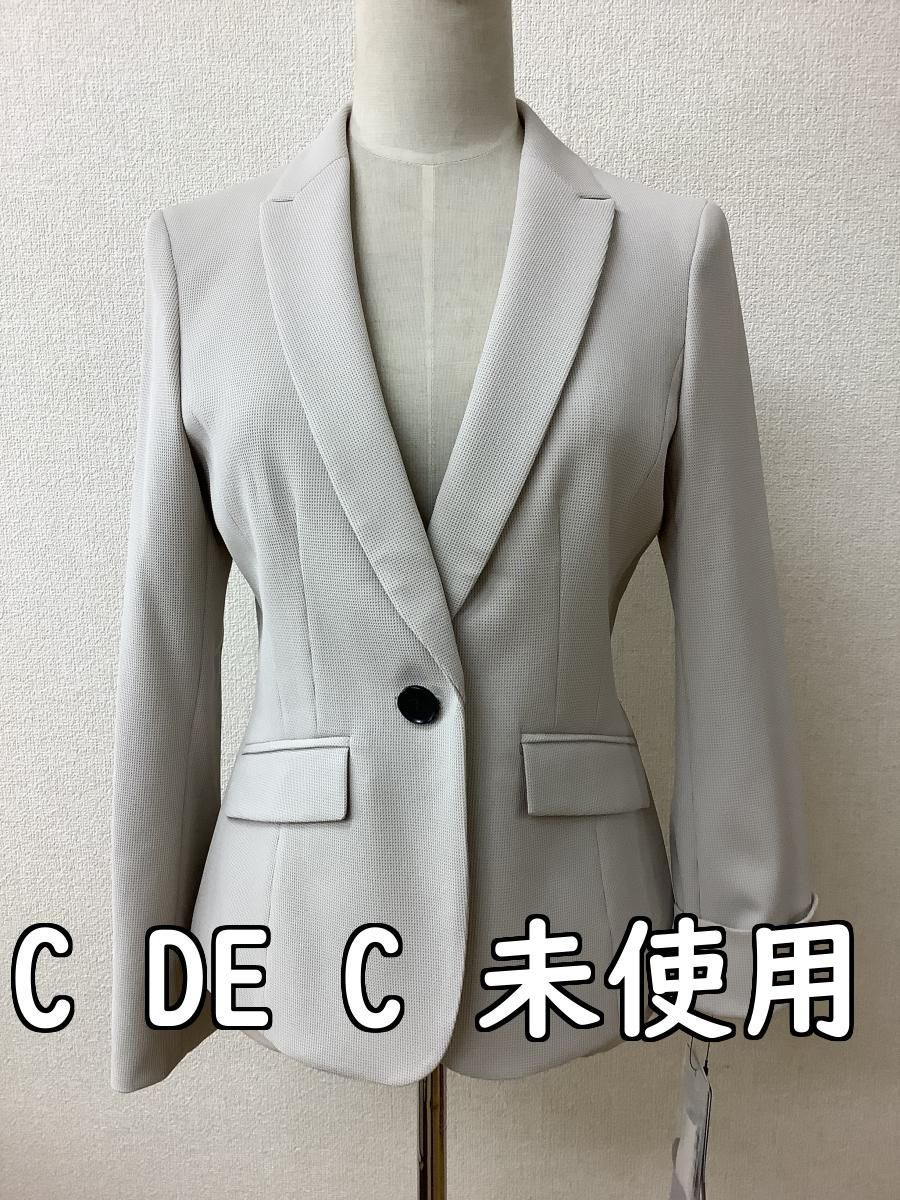 クードシャンス C DE 定価39930円 タグ付き♥ ベージュジャケット ワッフル風生地 サイズ38 M