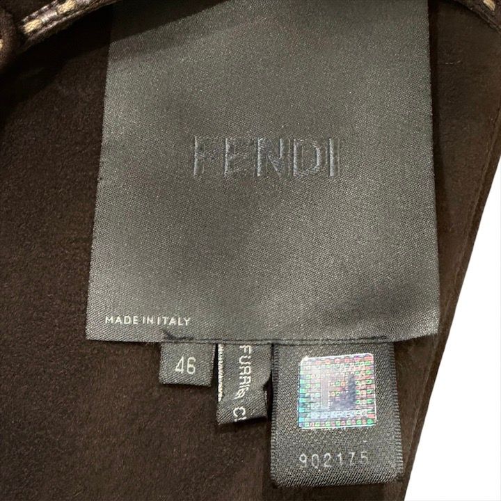 美品 FENDI フェンディ セレリア ヴィンテージ ムートン コート