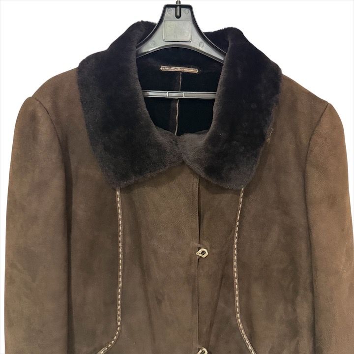 美品 FENDI フェンディ セレリア ヴィンテージ ムートン コート