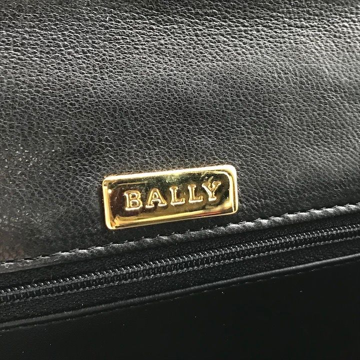美品 BALLY バリー キルティング ターンロック ハンド バッグ レザー